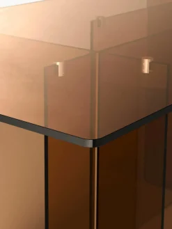 Glas-Esstisch Anouk, 180 x 90 cm