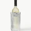 Glas-Flaschenkühler Pilastro mit Rillenrelief