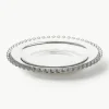 Glas-Frühstücksteller Perles mit Randdekor, 2 Stück