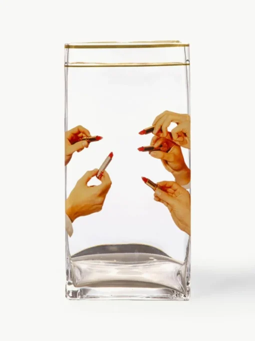 Glas-Vase Lipsticks, H 30 cm