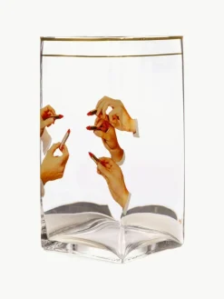 Glas-Vase Lipsticks, H 30 cm