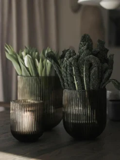 Glas-Vase Simple Stripe, H 22 cm