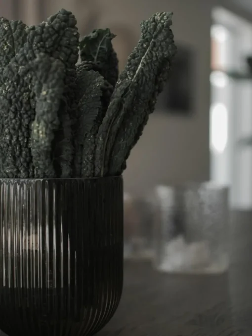 Glas-Vase Simple Stripe, H 18 cm