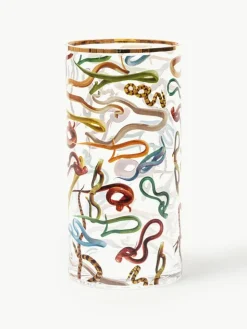 Glas-Vase Snakes, H 30 cm