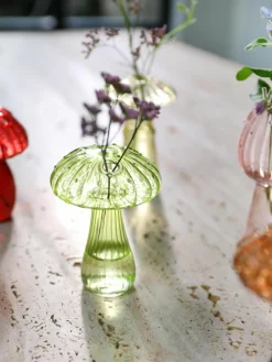 Glas-Vasen Mushroom, 5er-Set