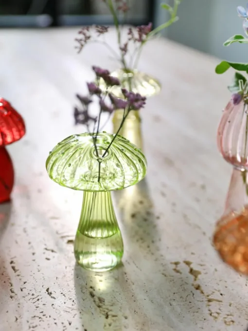 Glas-Vasen Mushroom, 5er-Set