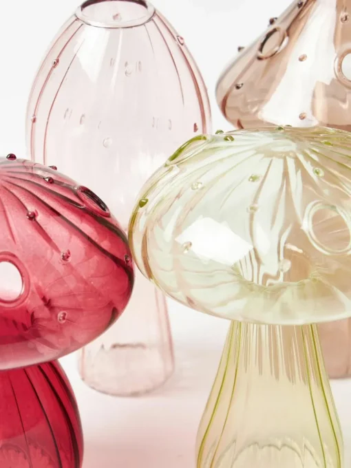 Glas-Vasen Mushroom, 5er-Set