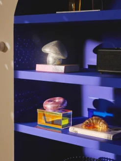 Glitzerndes Deko-Objekt Disco Mushroom