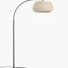 Große Bogenlampe Dicte aus Faltenstoff