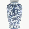 Große Deko-Vase Lin aus Porzellan, H 31 cm