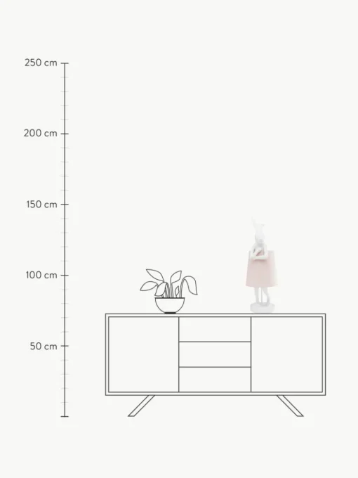 Große Design Tischlampe Rabbit