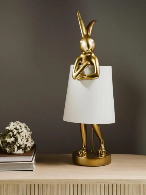 Große Design Tischlampe Rabbit