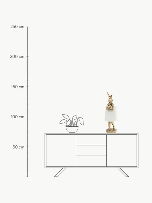 Große Design Tischlampe Rabbit