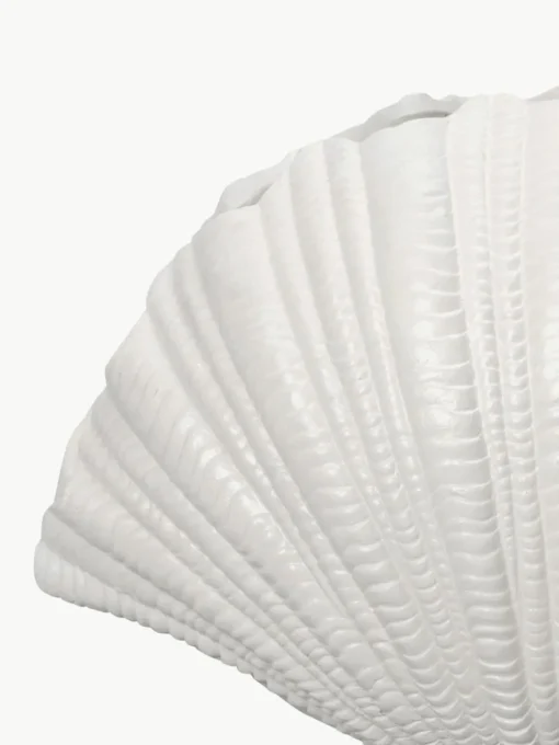 Große Design-Vase Shell in Muschel-Form, H 21 cm