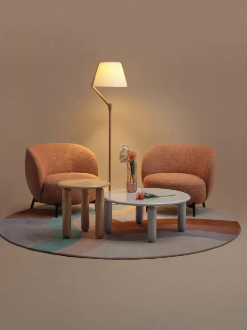 Große dimmbare LED-Stehlampe Angelo Stone