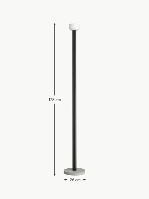 Große dimmbare LED-Stehlampe Bellhop