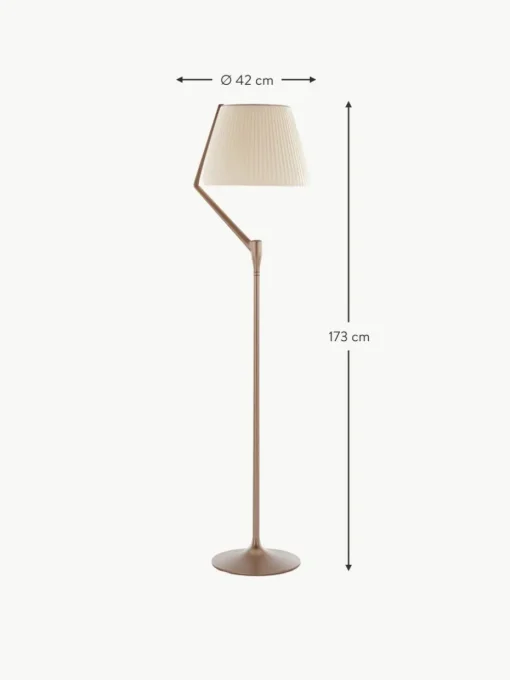 Große dimmbare LED-Stehlampe Angelo Stone
