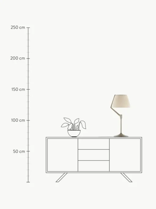 Große dimmbare LED-Tischlampe Angelo Stone