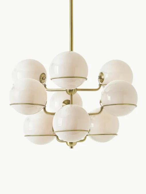 Große Glaskugel-Pendelleuchte Carey