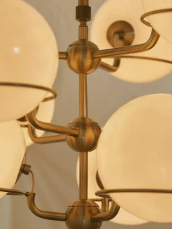 Große Glaskugel-Pendelleuchte Carey