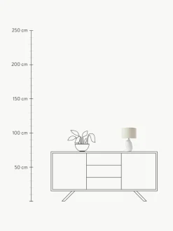Große Keramik-Tischlampe Colett in organischer Form
