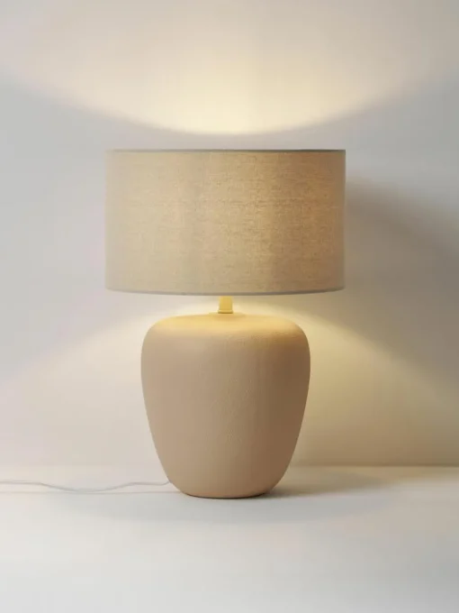 Große Keramik-Tischlampe Eileen