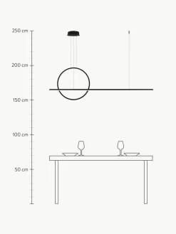 Große LED-Pendelleuchte Linea