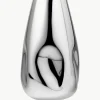 Große mundgeblasene Glas-Vase Mirror, H 35 cm