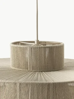 Große Pendelleuchte Lace aus Leinenfäden