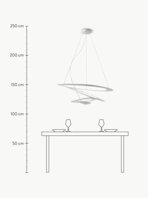 Große Pendelleuchte Pirce, B 97 cm