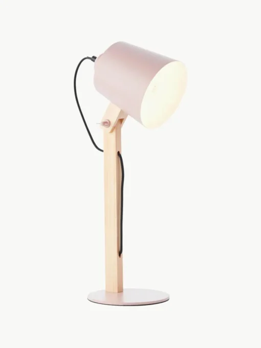 Große Schreibtischlampe Swivel mit Holzfuß