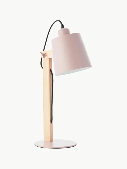 Große Schreibtischlampe Swivel mit Holzfuß
