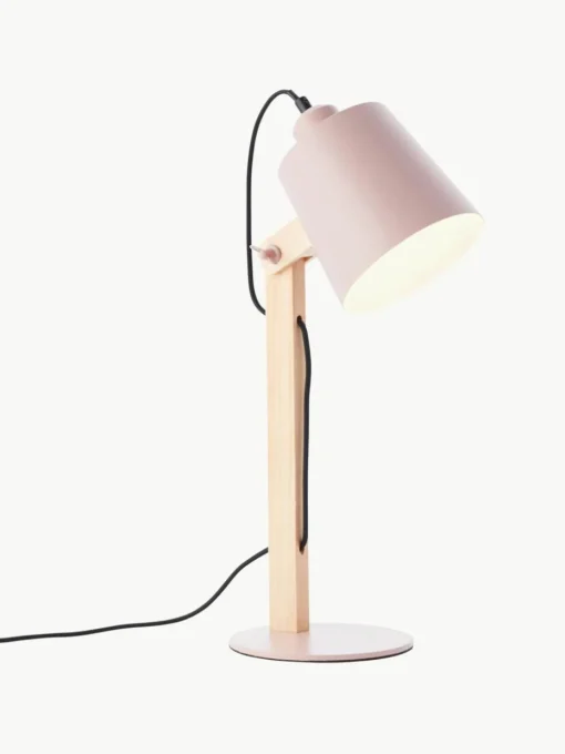 Große Schreibtischlampe Swivel mit Holzfuß