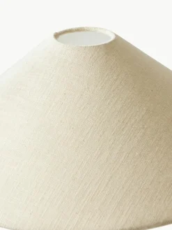 Große Tischlampe Ilena aus Leinen