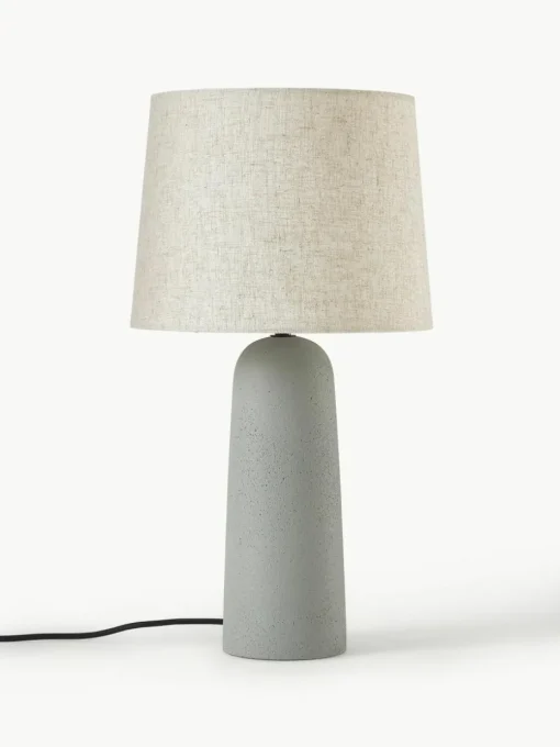 Große Tischlampe Kaya mit Betonfuß