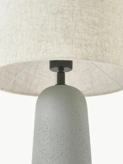 Große Tischlampe Kaya mit Betonfuß