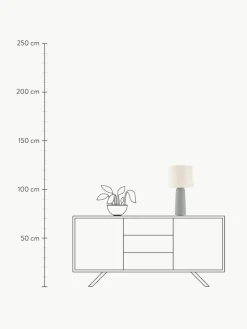 Große Tischlampe Kaya mit Betonfuß