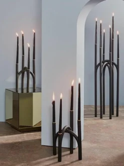Großer Kerzenhalter Angui aus Metall