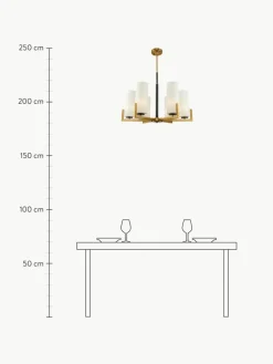Großer Kronleuchter Fortano aus Glas