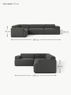 Großes Ecksofa Melva (4-Sitzer)