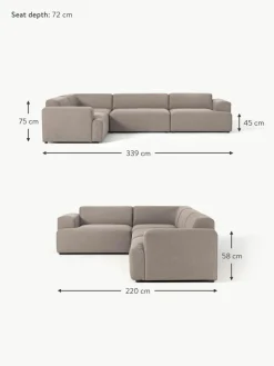 Großes Ecksofa Melva (4-Sitzer)