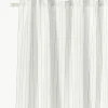 Halbtransparente Gardine Birch mit Schlaufenband, 2 Stück