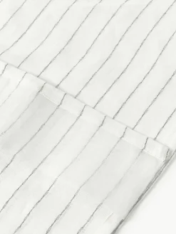 Halbtransparente Gardine Birch mit Schlaufenband, 2 Stück