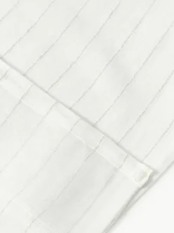 Halbtransparente Gardine Birch mit Schlaufenband, 2 Stück
