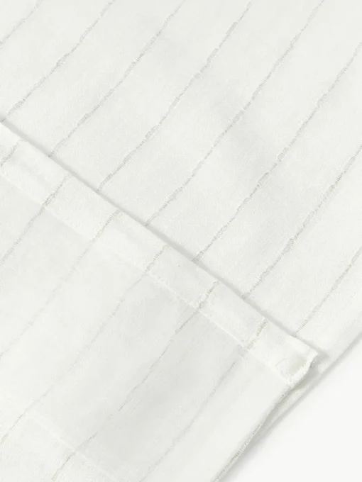 Halbtransparente Gardine Birch mit Schlaufenband, 2 Stück