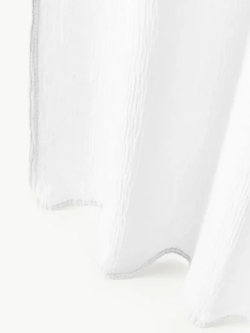 Halbtransparente Musselin-Gardinen Malvina mit Tunnelsaum, 2 Stück