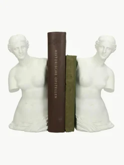 Handbemalte Buchstützen Venus, 2 Stück