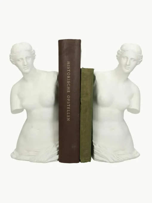 Handbemalte Buchstützen Venus, 2 Stück