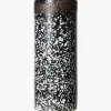 Handbemalte Keramik-Vase 70's mit reaktiver Glasur, H 19 cm