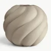Handbemalte Keramik-Vase Twist Ball, H 20 cm